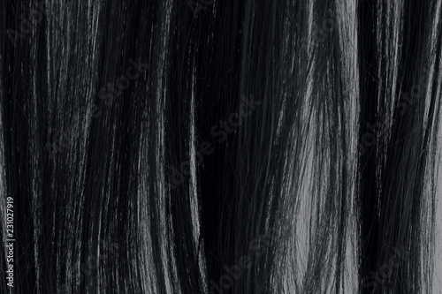 A Strand Of Black Hair On A White Background Isolated Buy This