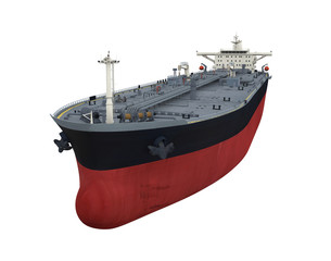 Wall Mural - Oil Tanker Ship Isolated