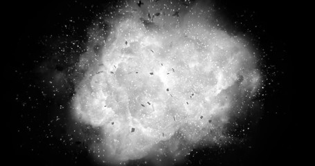Wall Mural - realistic explosion and blasts with luma channel. visual effects element.