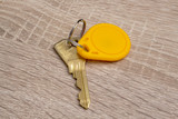 Fototapeta Nowy Jork - A key and a rfid tag on a key chain