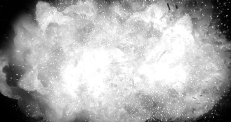 Wall Mural - realistic explosion and blasts with luma channel. visual effects element.