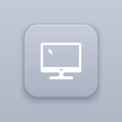 Poster - Monitor button, best vector