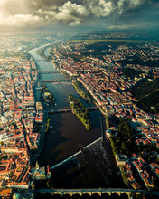 Aerial View Of Prague, Czech Republic