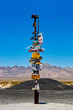 poteau dans le désert de Mojave