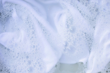  Soak a cloth before washing, white cloth