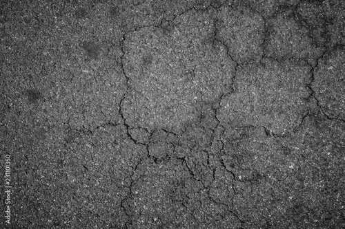 Fotografía Crack asphalt texture background