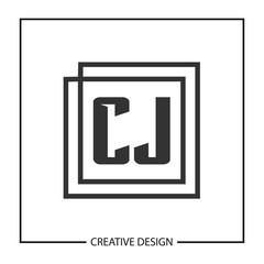 Initial Letter CJ Logo Template Design Vector Illustration