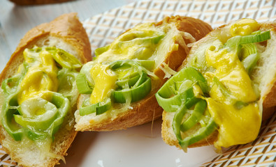 Welsh Leek and Cheese Rarebit