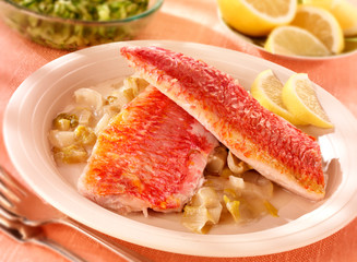 Wall Mural - RED MULLET FILLETS