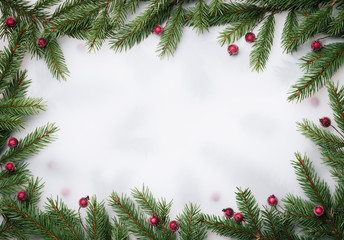 Wall Mural - merry christmas and happy new year background