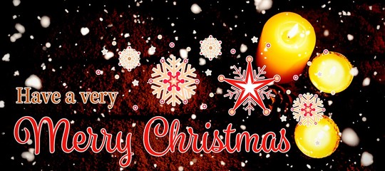 Poster - Composite image of christmas card