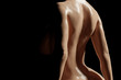 © PixlMakr - Beautiful naked back of female with wet skin