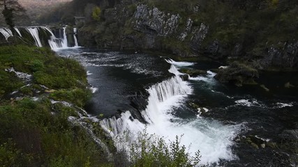 Sticker - Strbacki buk waterfall on river Una in Bosnia and Herzegovina