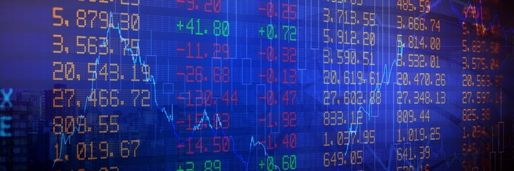 Poster - Composite image of quality text with graphs 