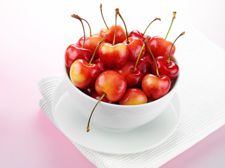 Wall Mural - BOWL OF CHERRIES