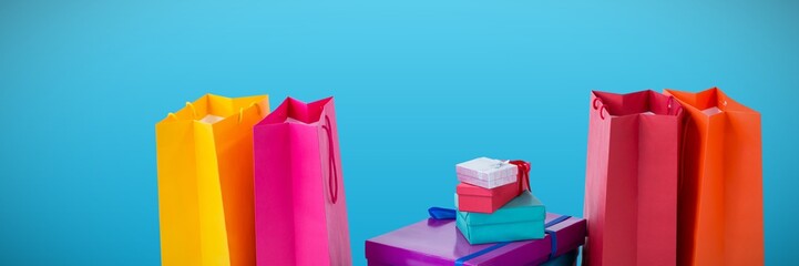 Poster - Composite image of shopping bags