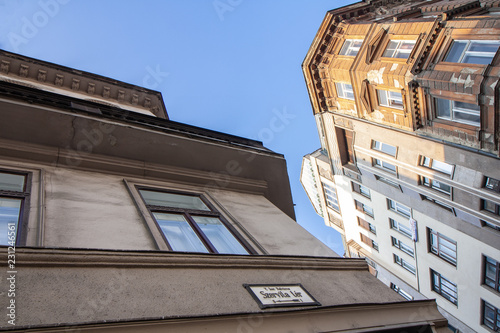 Foto Historische Gebäude in der Innenstadt von Budapest, Ungarn (Europa)