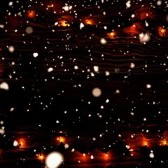 Poster - Composite image of snow falling