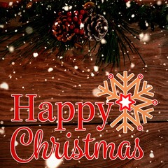 Poster - Composite image of christmas card