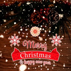 Poster - Composite image of christmas card