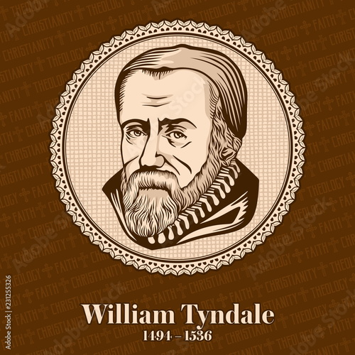 Fotomural William Tyndale (1494-1536) was an English scholar who became a leading figure in the Protestant Reformation in the years leading up to his execution