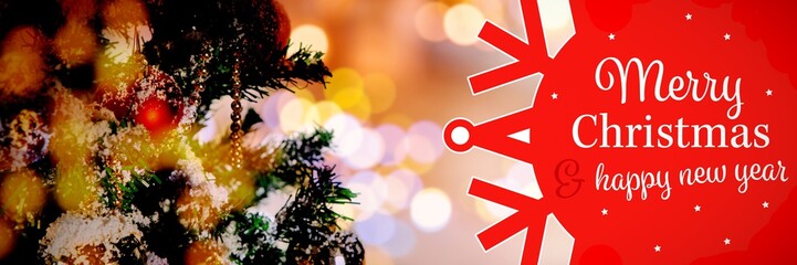 Poster - Composite image of white and red greetings card