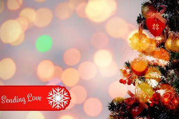 Poster - Composite image of banner sending love