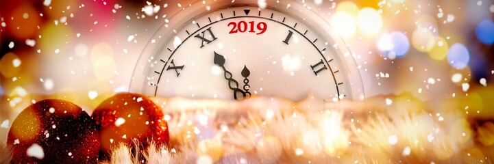 Poster - Composite image of snow falling