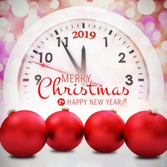Poster - Composite image of merry christmas message