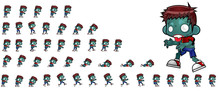 Zombie Game Character Sprites