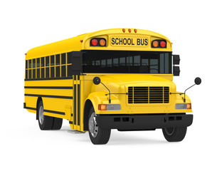 Wall Mural - School Bus Isolated