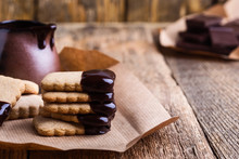 Handmade Chocolate Dipped Cookies