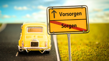 Poster - Schild 355 - Vorsorgen