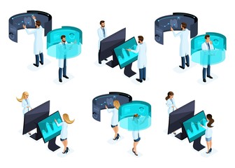 Poster - isometry a large set of groups of doctors use modern technologies of the private clinic, a virtual s
