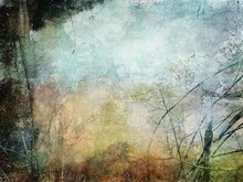Abstract Painterly Landscape Background
