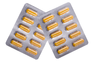 Medical yellow capsules