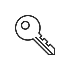 Leinwandbilder - Key line icon. Thin line design. Vector icon