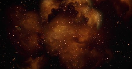Wall Mural - realistic explosion and blasts with luma channel. visual effects element.
