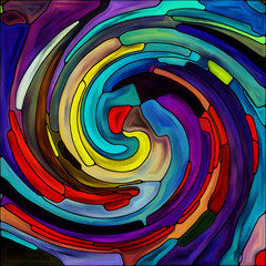 Wall Mural - Accidental Spiral Color