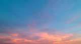Fototapeta Na sufit - Beautiful pastel cloudy sunset