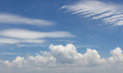 Wall Mural - clouds and blue sky on a sunny day