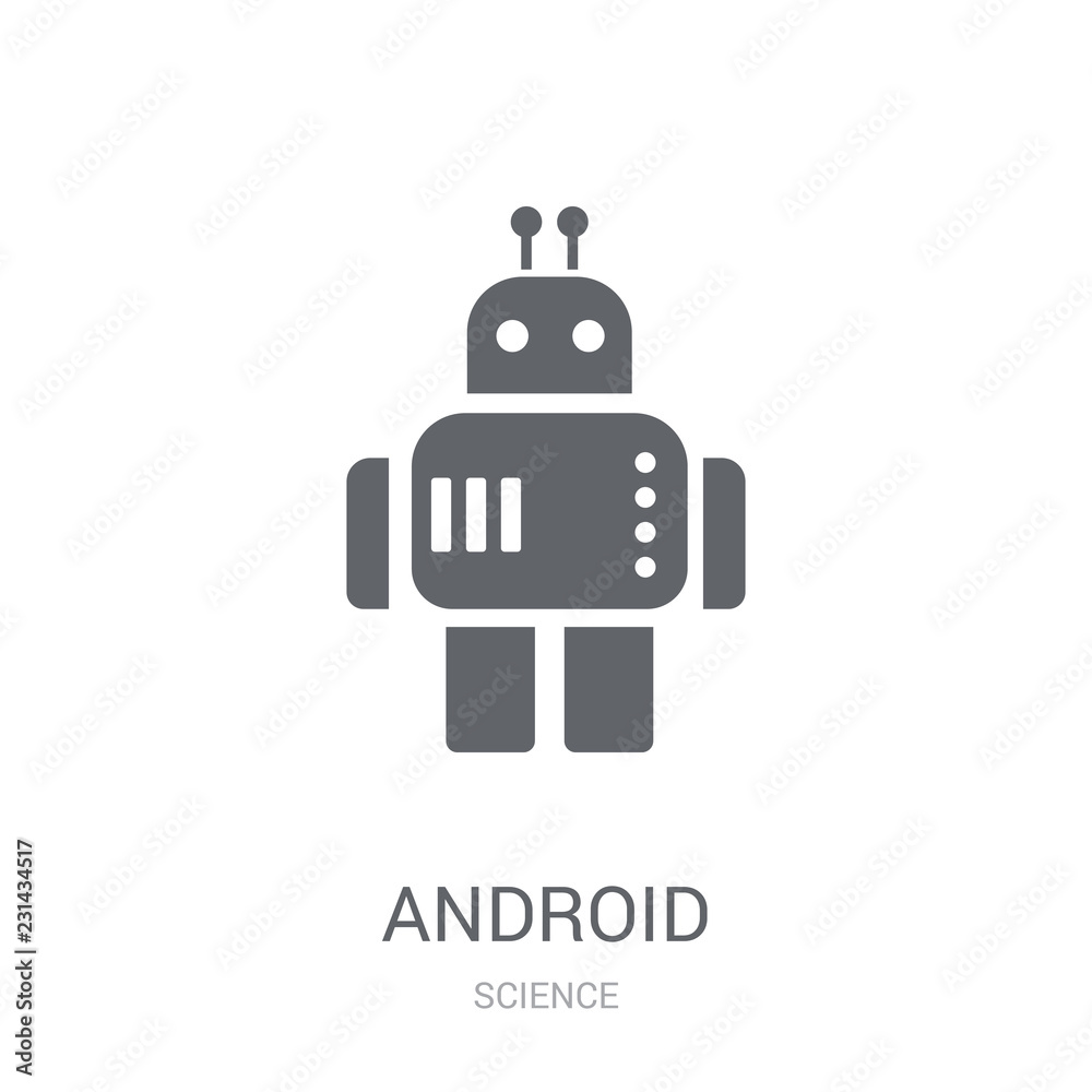 Android icon. Trendy Android logo concept on white background from ...