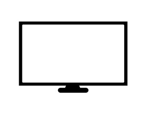 Aufkleber - pc icon on white background. flat style. computer icon for your web site design, logo, app, ui. moni