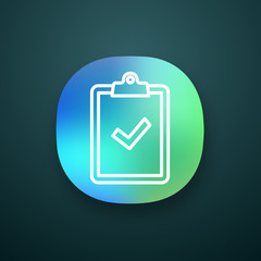 Sticker - Clipboard with check mark app icon