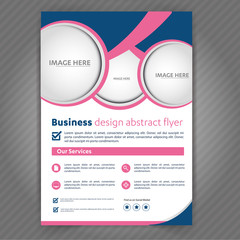 Fototapete - PrintBusiness medical travel tourism real estate flyer ,brochure, template design, poster corporate identity