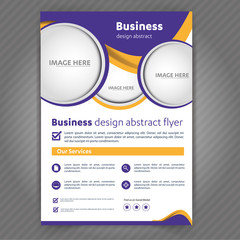 Fototapete - PrintBusiness medical travel tourism real estate flyer ,brochure, template design, poster corporate identity