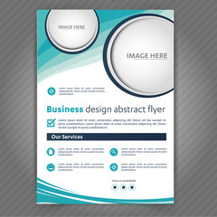 Fototapete - PrintBusiness medical travel tourism real estate flyer ,brochure, template design, poster corporate identity
