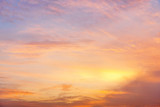 Fototapeta Zachód słońca - Colorful sky in twilight time background