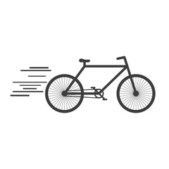 Wall Mural - Riding bike icon. Vector illustration.