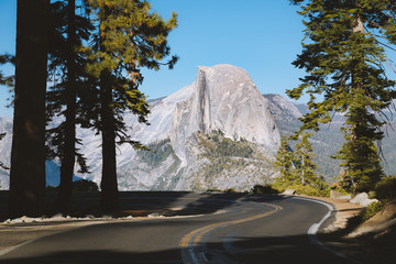 Wall Mural - Glacier Point Road with Half Dome, Yosemite National Park, California, USA